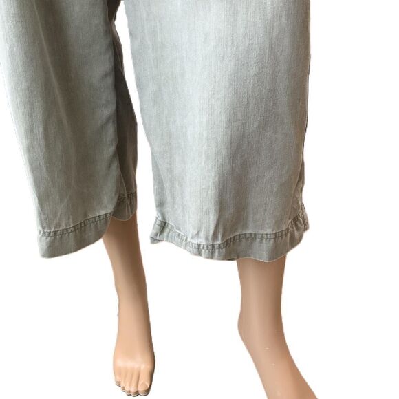 Old Navy Green Long Sleeve Button Front Elastic Waist Jumpsuit Size Small - Picture 9 of 16